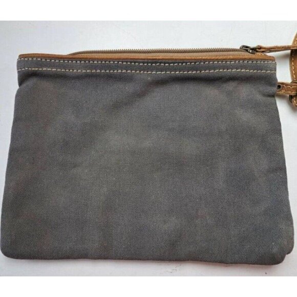 Myra Adventure Begins Bag Canvas Leather  Travelers Pouch Wristlet Small - Picture 5 of 8